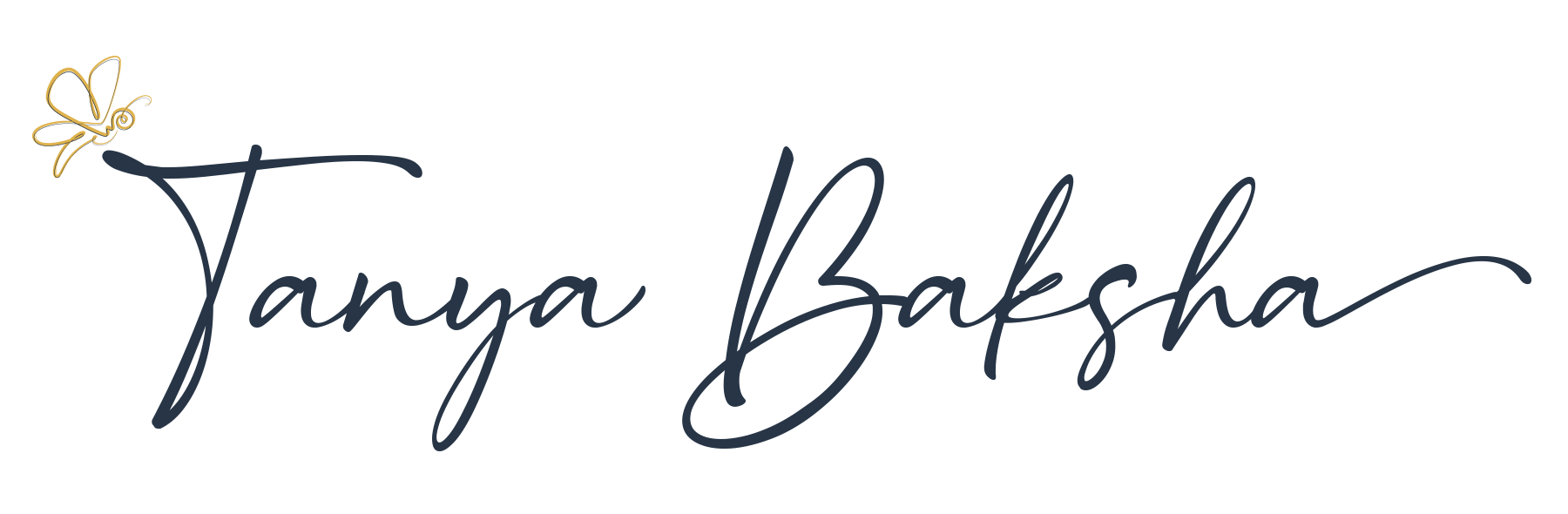 Tanya Baksha logo with firefly icon